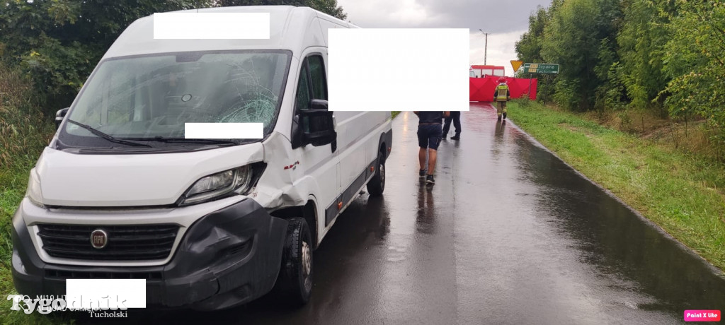 Śmiertelny wypadek na skrzyżowaniu w Brzuchowie (27.08.2021)