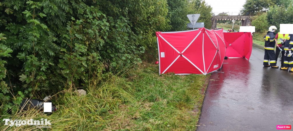 Śmiertelny wypadek na skrzyżowaniu w Brzuchowie (27.08.2021)