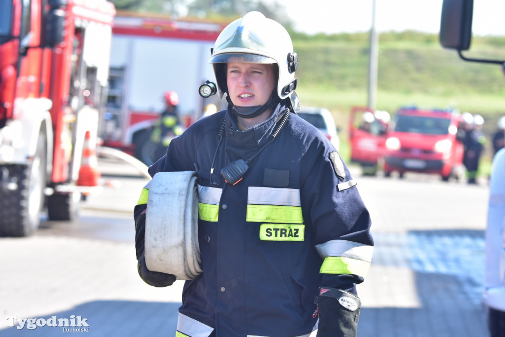 Ćwiczenia strażackie pod Tucholą (09.09.2021 r.)