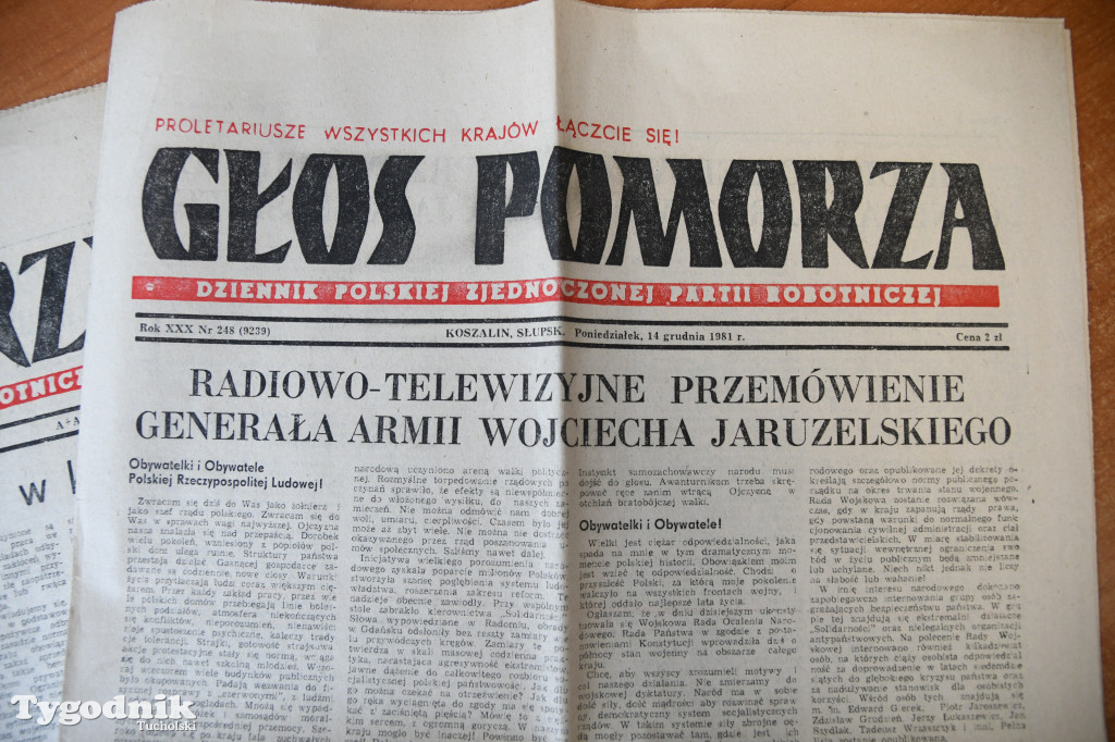 40 lat temu wprowadzono stan wojenny. Tak pisał Głos Pomorza