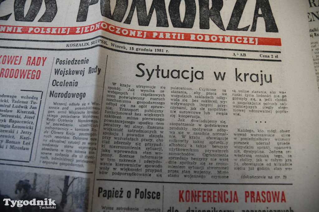 40 lat temu wprowadzono stan wojenny. Tak pisał Głos Pomorza