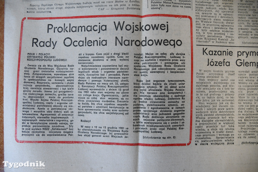 40 lat temu wprowadzono stan wojenny. Tak pisał Głos Pomorza