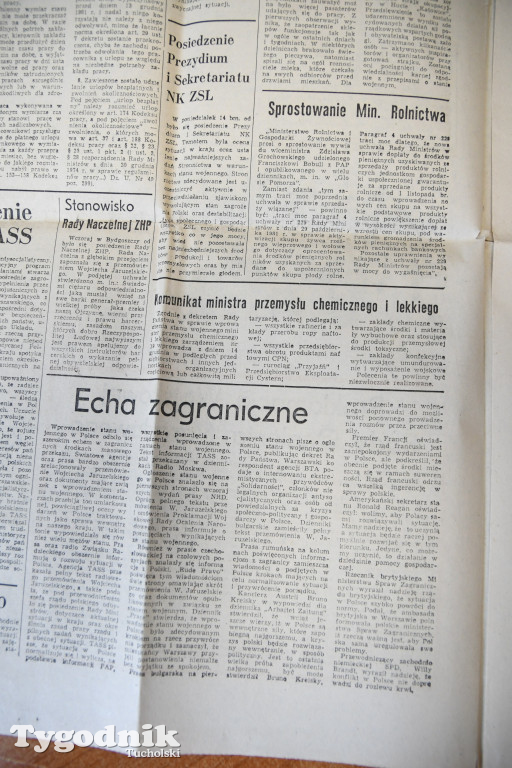 40 lat temu wprowadzono stan wojenny. Tak pisał Głos Pomorza