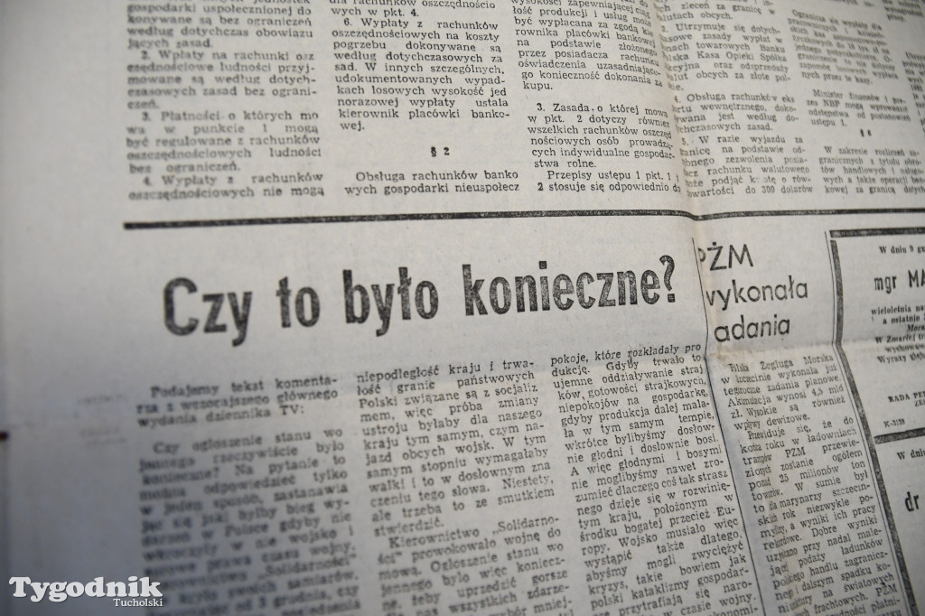 40 lat temu wprowadzono stan wojenny. Tak pisał Głos Pomorza