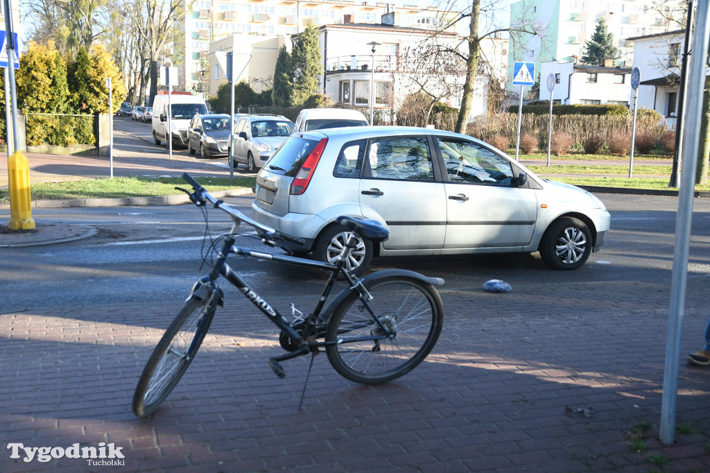 Potrącenie na Świeckiej w Tucholi (17.12.2021)