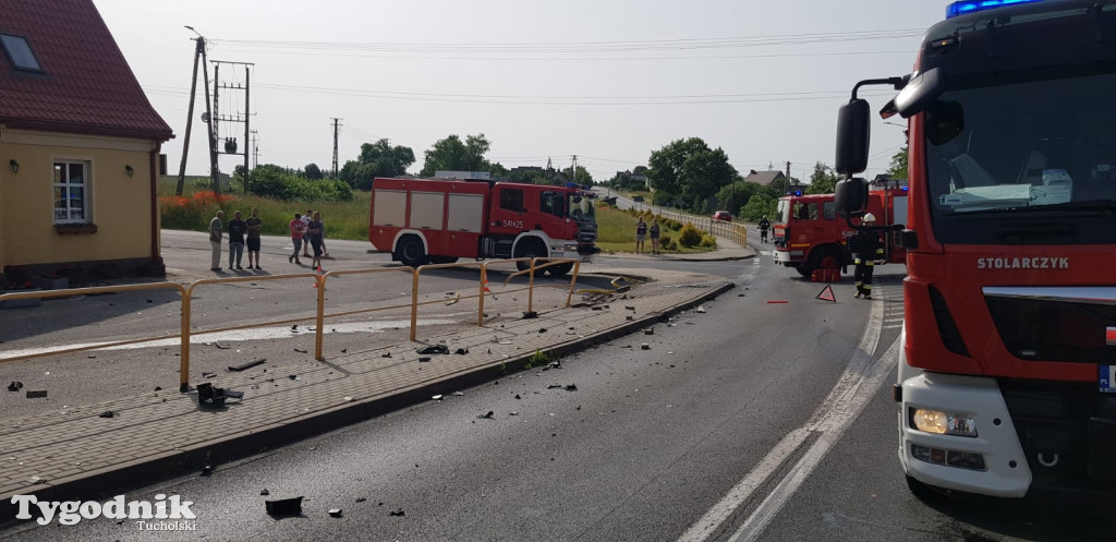 Wypadek w Żalnie na DW240 (19.06.22)