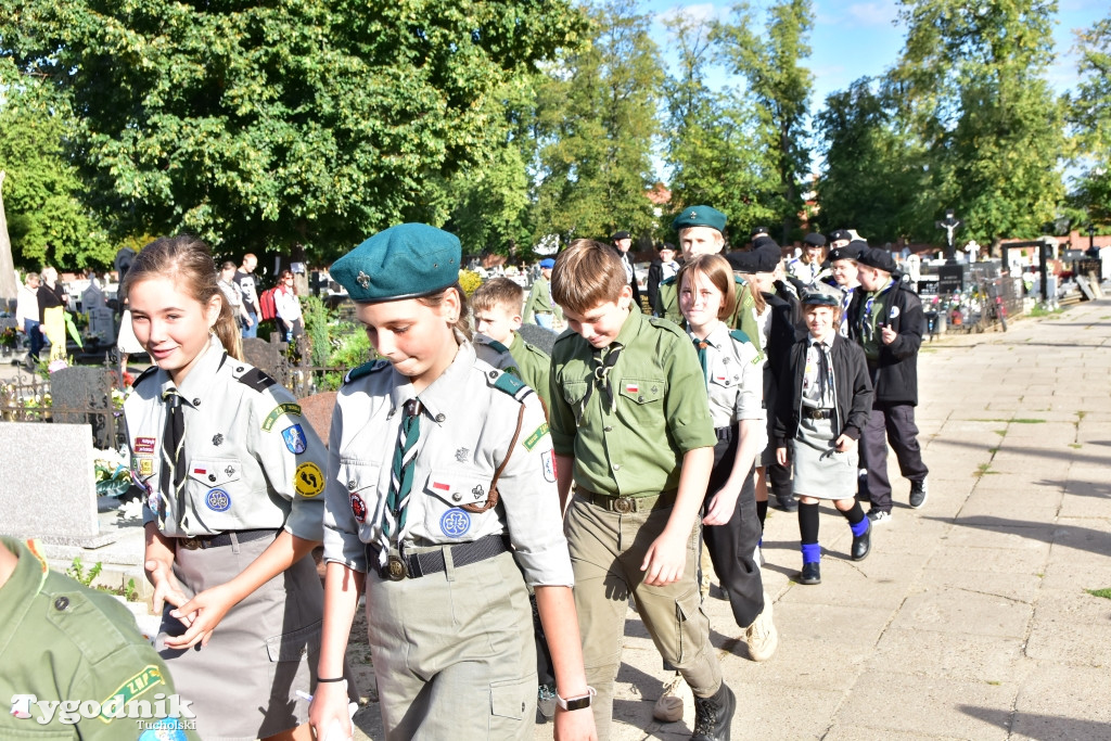 Uroczystości przy grobie majora Teodora Spychalskiego