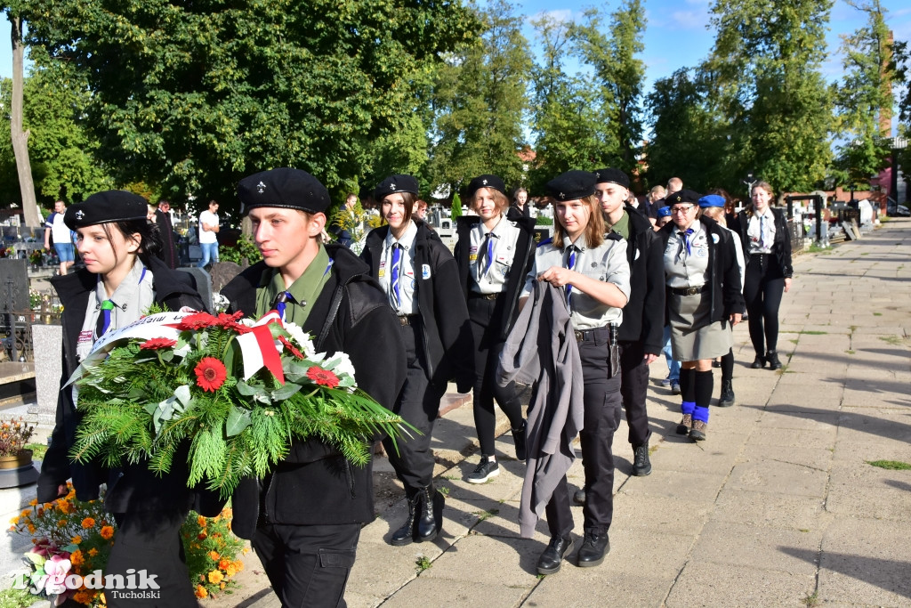 Uroczystości przy grobie majora Teodora Spychalskiego