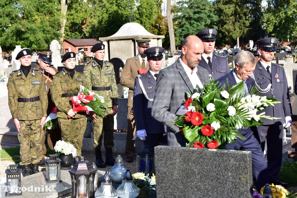 Uroczystości przy grobie majora Teodora Spychalskiego