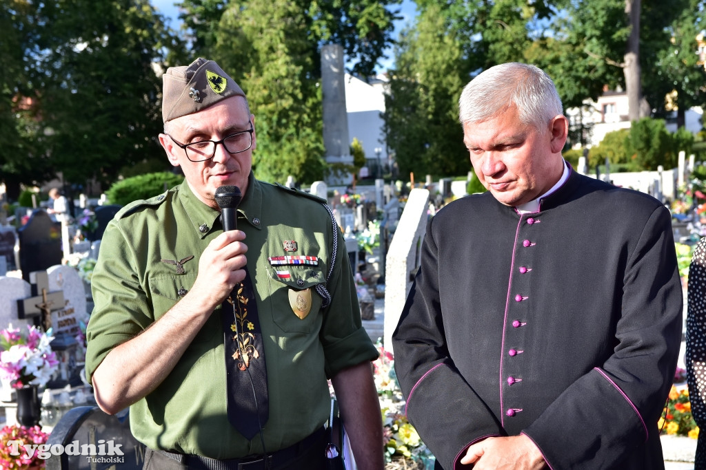 Uroczystości przy grobie majora Teodora Spychalskiego