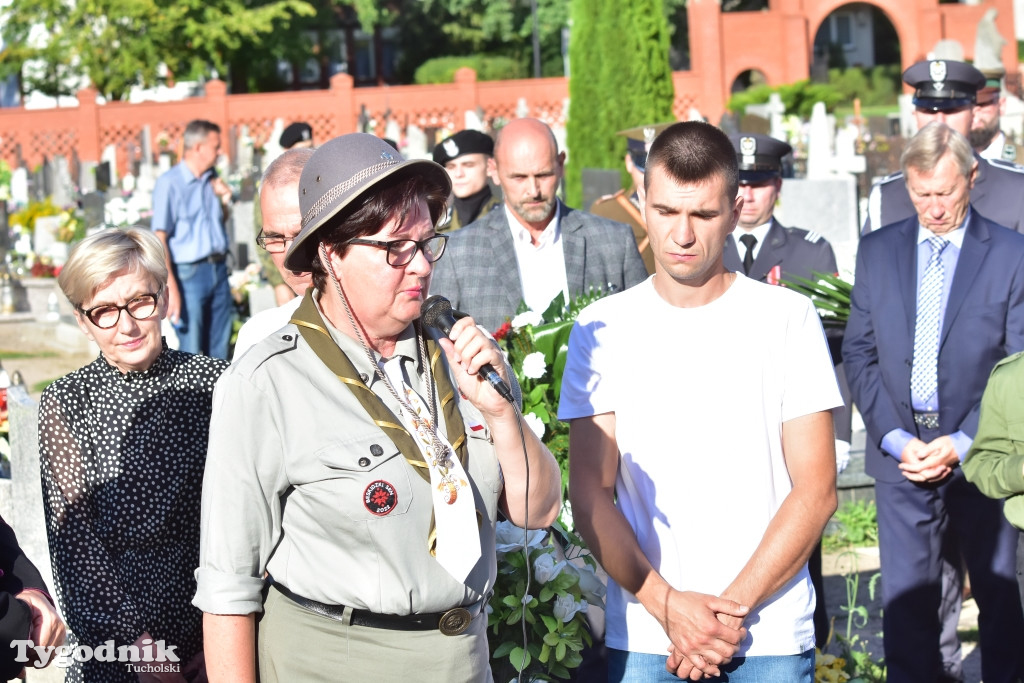 Uroczystości przy grobie majora Teodora Spychalskiego