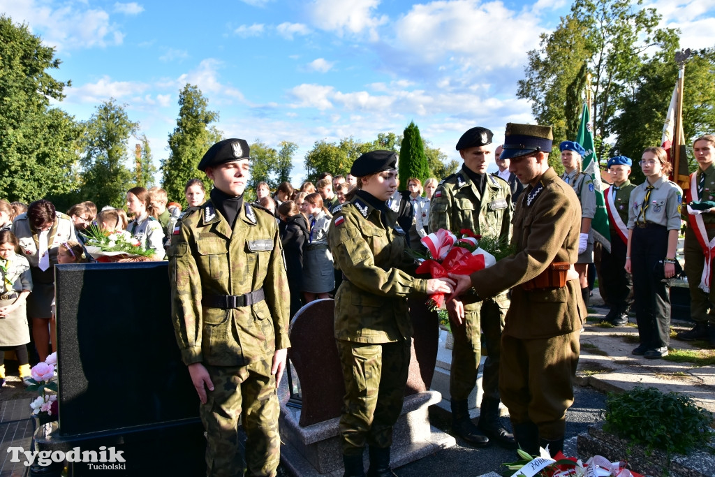 Uroczystości przy grobie majora Teodora Spychalskiego