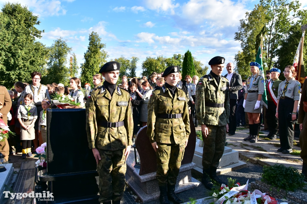 Uroczystości przy grobie majora Teodora Spychalskiego