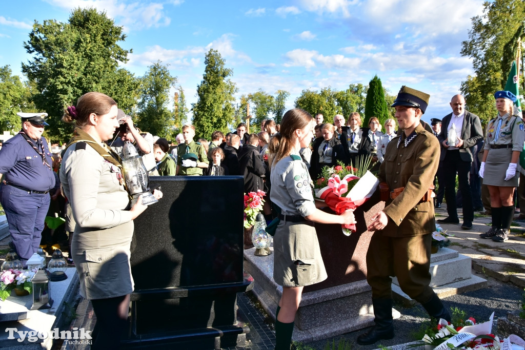 Uroczystości przy grobie majora Teodora Spychalskiego