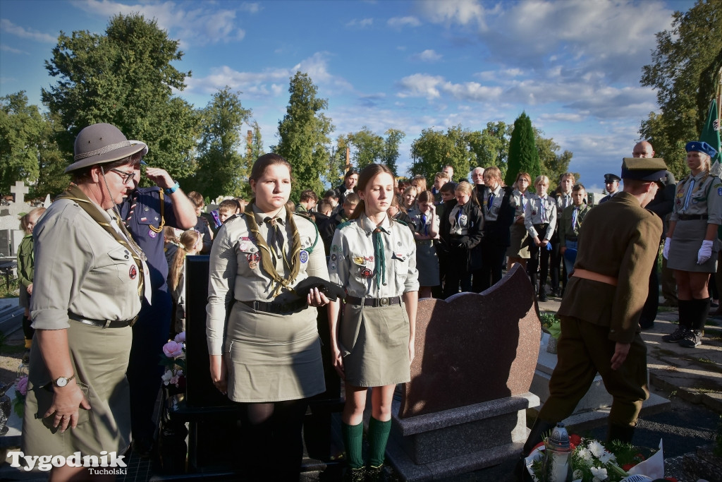 Uroczystości przy grobie majora Teodora Spychalskiego