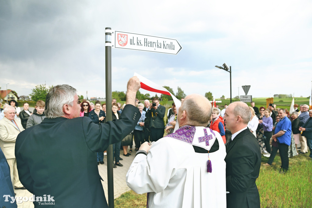 Ulica ks. Henryka Krolla w Żalnie. 17 lat temu zabito go podczas włamania