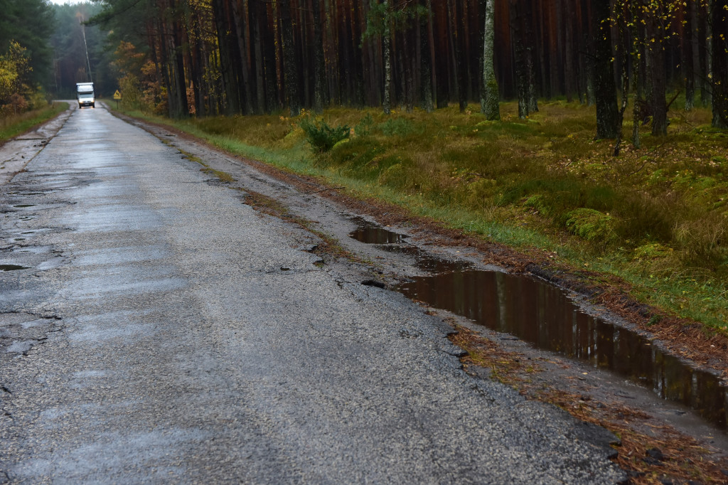 Tak wygląda fatalna droga w stronę Brzeźna