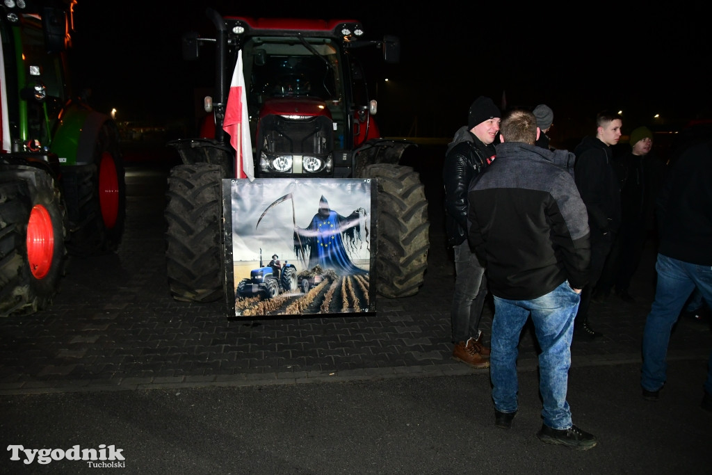 Rolnicy z powiatu tucholskiego na protest do Bydgoszczy