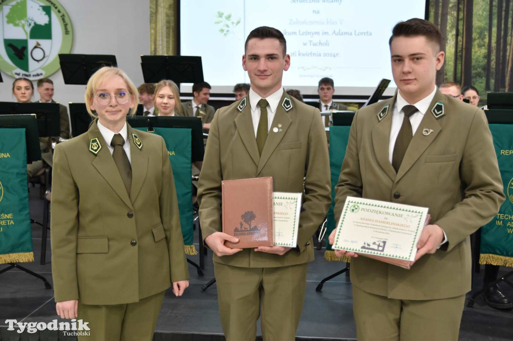 Tuchola:  Pożegnanie absolwentów Technikum Leśnego