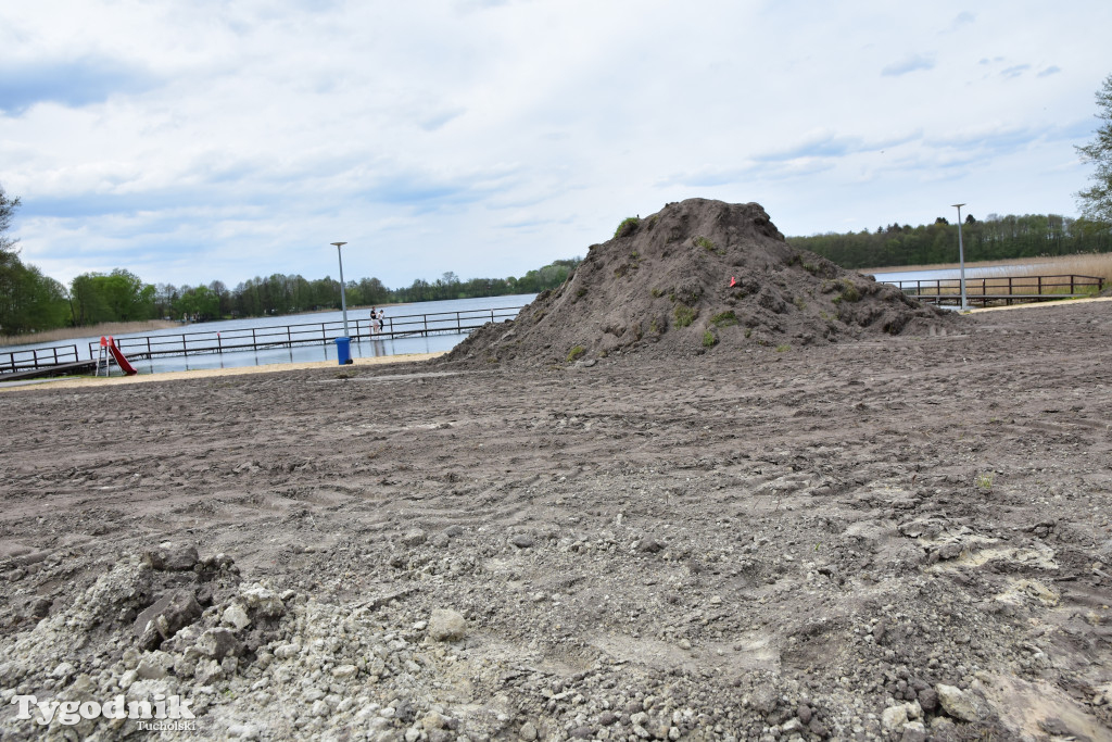 Inwestycja po prawej stronie plaży w Bysławiu