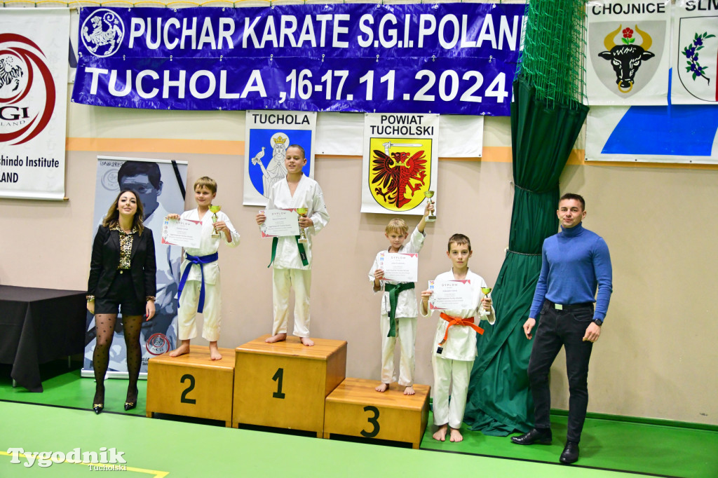 Zawody karate w Tucholi i 25-lecie Tomasza Krygowskiego