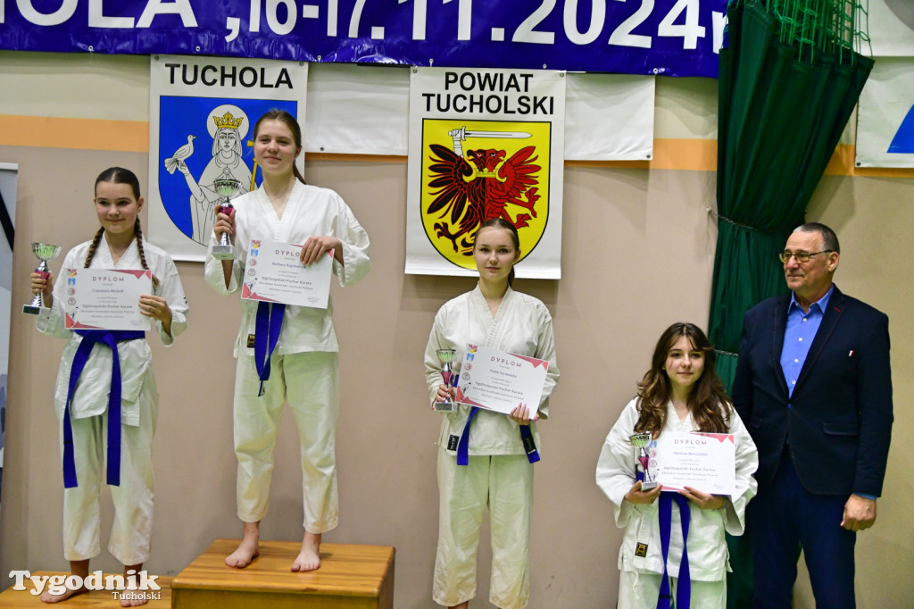 Zawody karate w Tucholi i 25-lecie Tomasza Krygowskiego