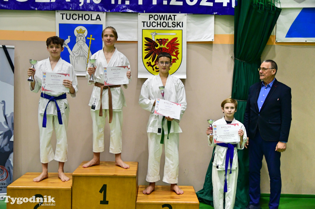 Zawody karate w Tucholi i 25-lecie Tomasza Krygowskiego