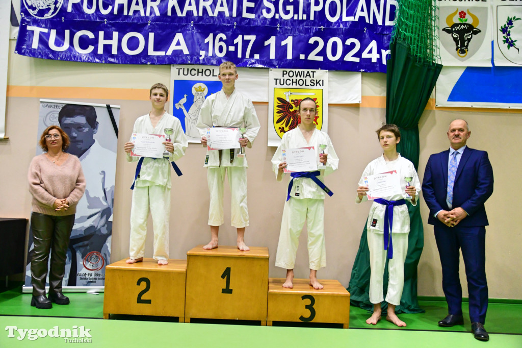 Zawody karate w Tucholi i 25-lecie Tomasza Krygowskiego