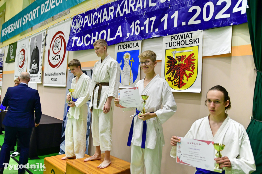 Zawody karate w Tucholi i 25-lecie Tomasza Krygowskiego