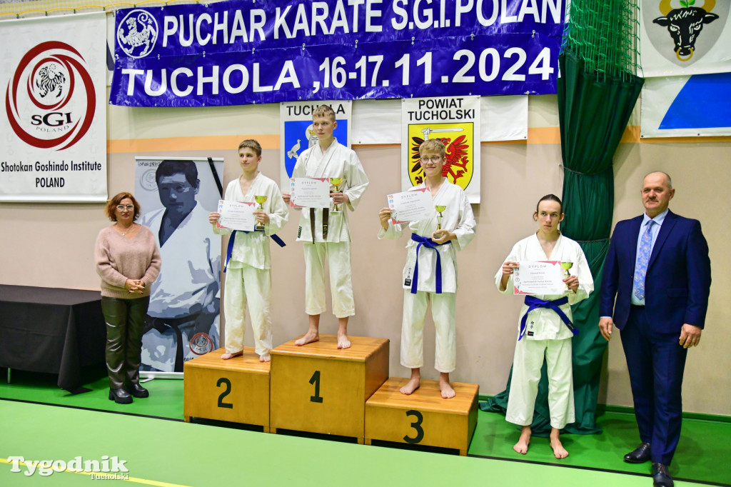 Zawody karate w Tucholi i 25-lecie Tomasza Krygowskiego