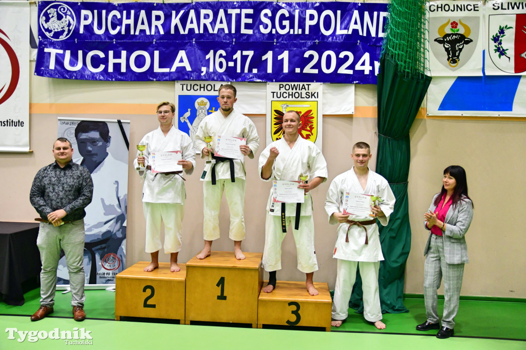 Zawody karate w Tucholi i 25-lecie Tomasza Krygowskiego