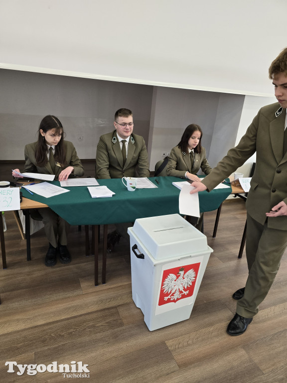 Technikum Leśne jako ostanie zagłosowało w wyborach do Młodzieżowej Rady Powiatu Tucholskiego / ZDJĘCIA