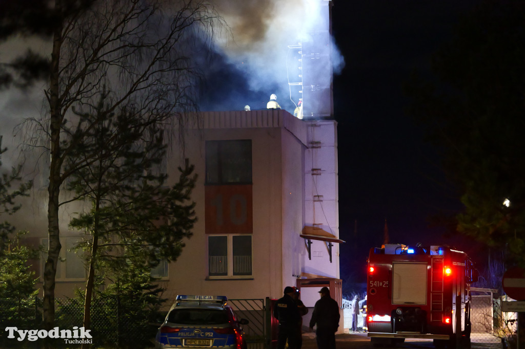 Raciąż. Interwencja strażaków przy kominie budynku wielorodzinnego