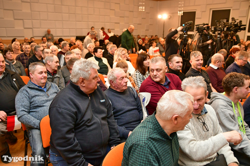 Karol Nawrocki na otwartym spotkaniu w Tucholi