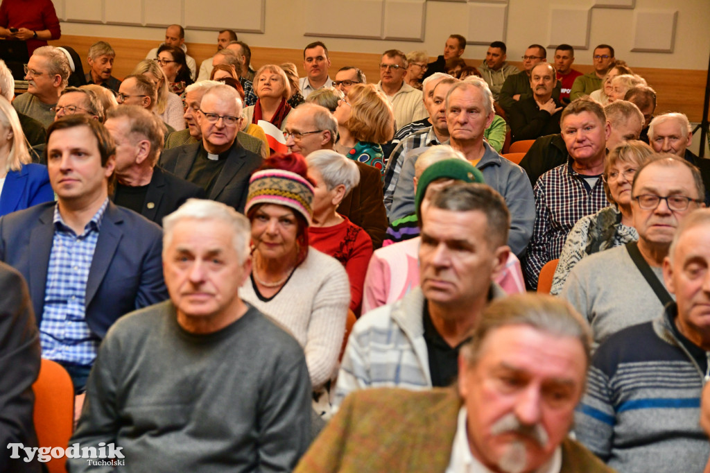 Karol Nawrocki na otwartym spotkaniu w Tucholi