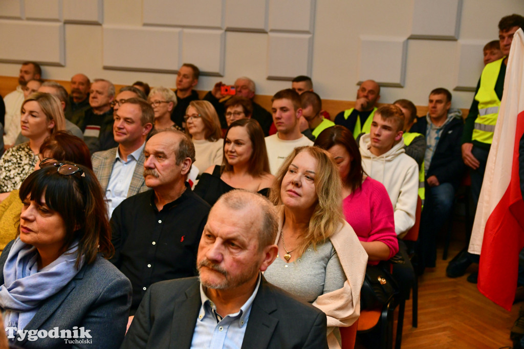 Karol Nawrocki na otwartym spotkaniu w Tucholi