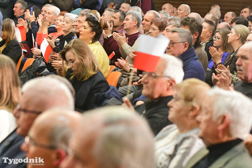 Karol Nawrocki na otwartym spotkaniu w Tucholi