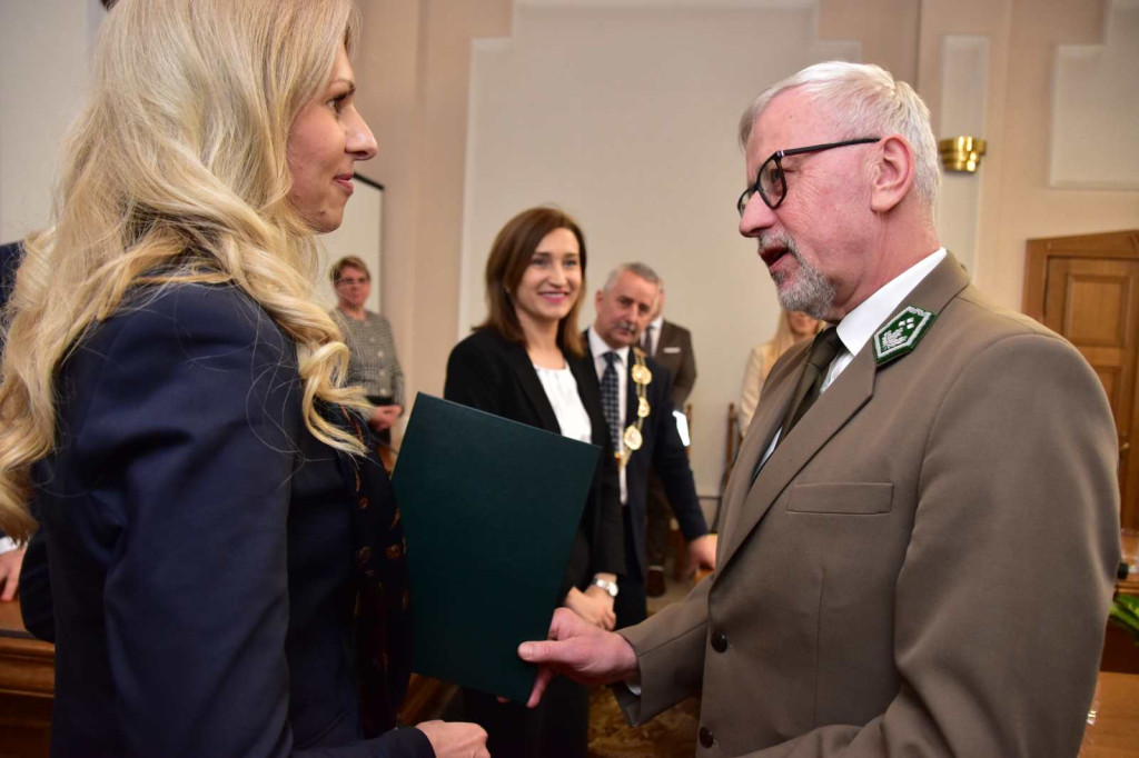 Pożegnanie nadleśniczego Stefana Konczala