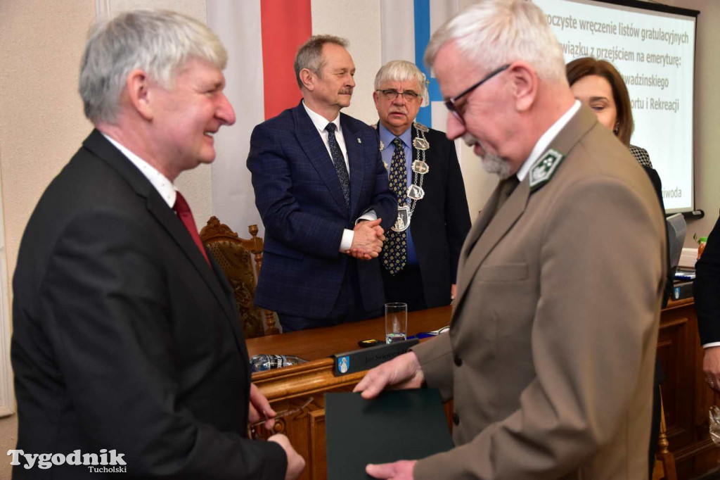 Pożegnanie nadleśniczego Stefana Konczala