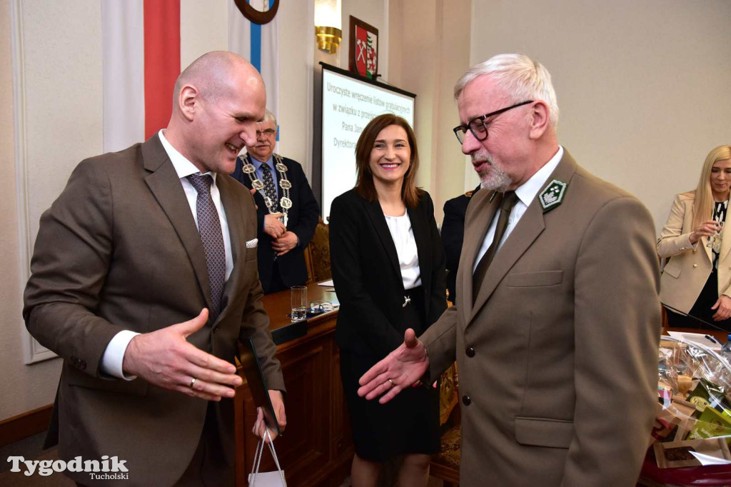 Pożegnanie nadleśniczego Stefana Konczala