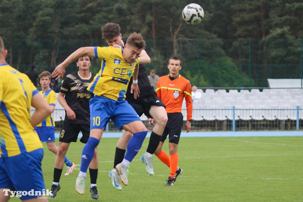 Klasa okręgowa: MUKS CWZS Bydgoszcz - Rawys CEO Raciąż 3:5 (0:1). Bramki: Rybacki (25,75,90), G. Kokoladze (80,90+1)