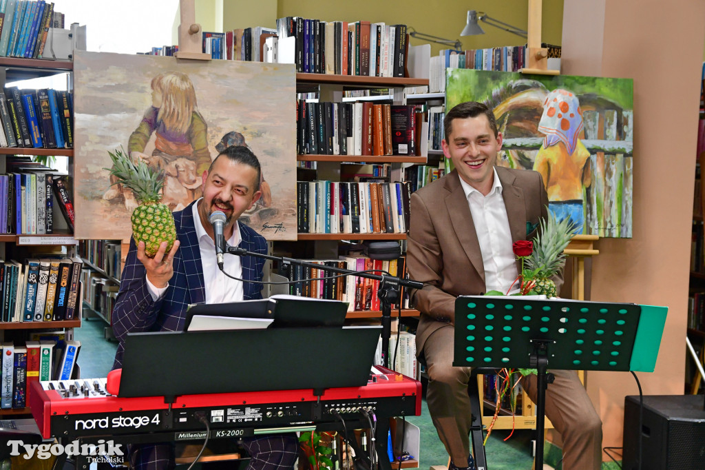 Kotowski i Krygowski w bibliotece. Ale podziękowania...