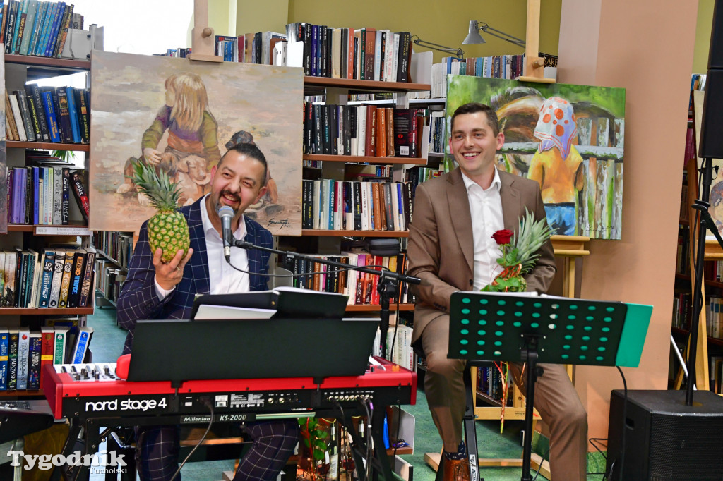 Kotowski i Krygowski w bibliotece. Ale podziękowania...