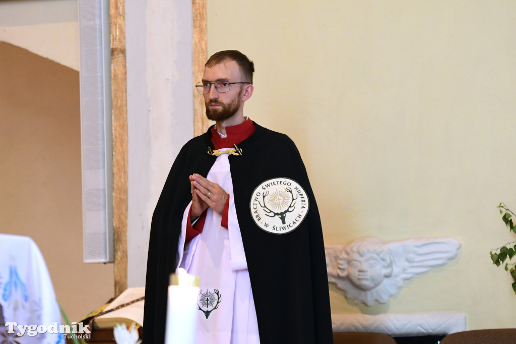 Święto patronki Tucholi / W KOŚCIELE i PRZED POMNIKIEM