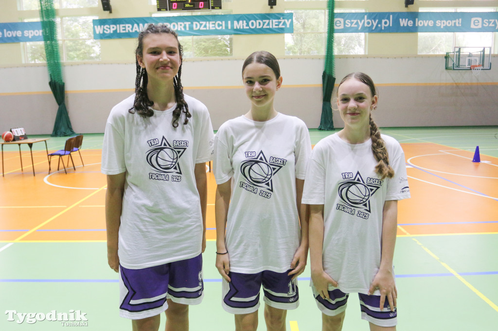 Trio Basket w Tucholi - kilka godzin w hali sportowej rządziła koszykówka.