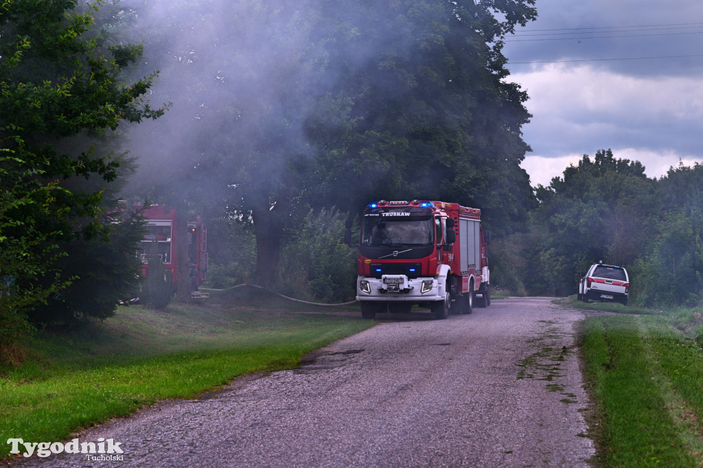 Gmina Tuchola. Pożar w Małej Komorzy