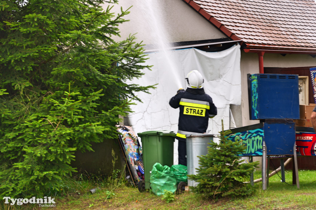 Gmina Tuchola. Pożar w Małej Komorzy