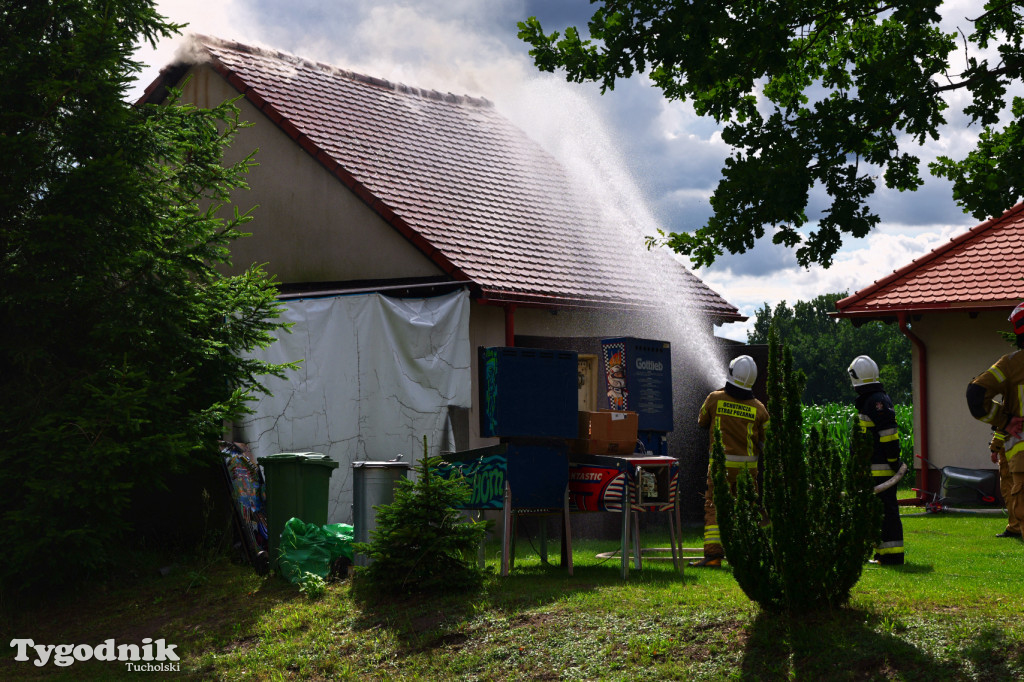 Gmina Tuchola. Pożar w Małej Komorzy