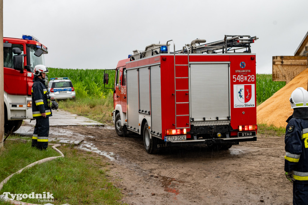 Śliwice: W wyniku pożaru całkowicie spłonął budynek gospodarczy