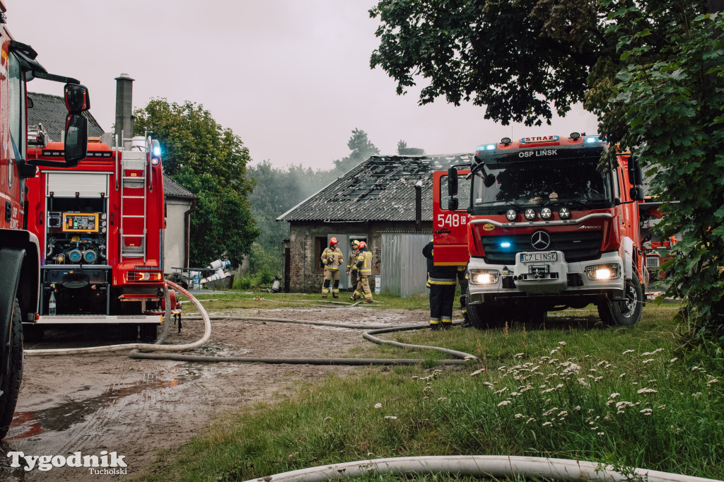 Śliwice: W wyniku pożaru całkowicie spłonął budynek gospodarczy